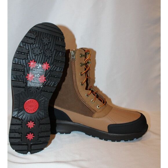 NIB UGG MEN'S WATERPROOF EMMETT LEATHER DUCK BOOTS CHESTNUT SZ‎ 14 - Picture 8 of 8